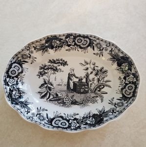 Spode Girl at Well Blue Room Collection Trinket Tray